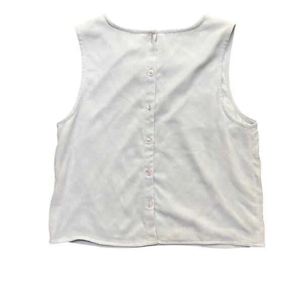 Y2K VTG. ALL OVER BEADED‎ PASTEL BLUE TOP SMALL. - Picture 6 of 7